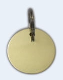 Plain Polished Blank Brass Round Tags