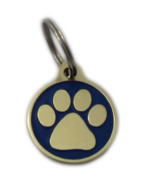 Paw Styled Brass Pet Tags