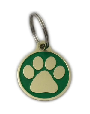 Paw Styled Brass Pet Tags