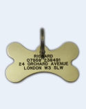 Bone Brass Pet Tag ...