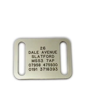 Chrome deals dog tags