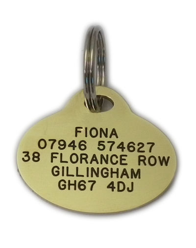 Brass pet tags shop