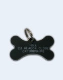 Bone Plastic Pet Tag (Small)