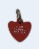 Heart Plastic Pet Tag (Small)