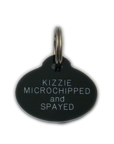 Plastic dog top id tags