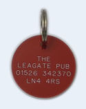 Round Plastic Pet tag (Medium)