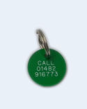 Round Plastic Dog Tag (Mini)