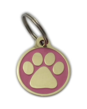 Paw Styled Brass Pet Tags