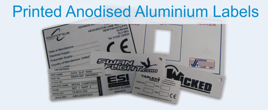 Anodised Aluminium labels