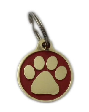 Paw Styled Brass Pet Tags