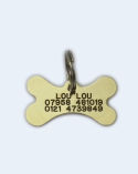 Bone Brass Pet Tag ...