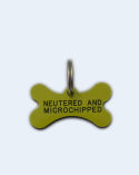 Bone Plastic Pet Tag (Mini)