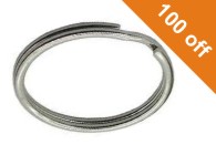 28mm Split Rings   Nickel Plated (100 off)