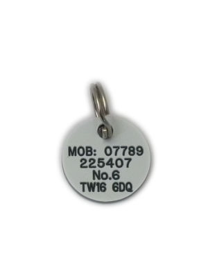 Round Plastic Ultra Mini Pet Tags