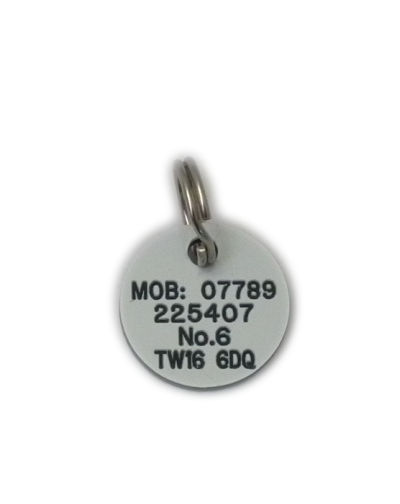 Plastic dog tags for pets shop